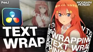 DaVinci Resolve | Text Ring Wrap | Mograph Monday