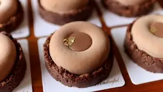 Crunchy & Creamy Chocolate Tart – Easy Recipe  초콜릿 타르트 만들기 – 바삭함과 부드러움의 완벽한 조화