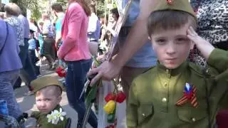 9 мая 2016 год. Бессмертный полк. г. Новомосковск. Тульская обл.