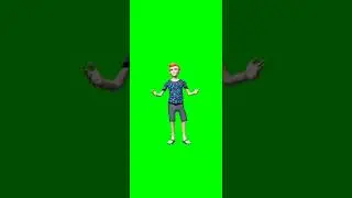 boy talking green screen video 