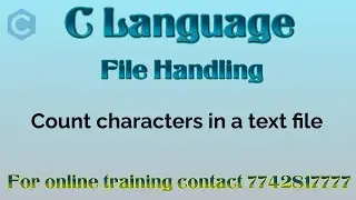 c program to count characters in a text file