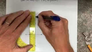 Construction - Parallel lines using two perpendiculars