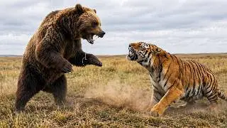 SIGERIAN TIGER vs BEAR GRIZZLY | Who would win? | EPIC VERSUS 🐯🆚🐻