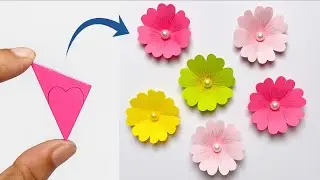 Flower Making | How to Make a Simple Paper Flower Step by Step