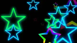 NEON STARS BLACK SCREEN EFFECT