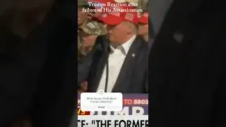 Trumps Reaction after failure of his assassination attempt 😥