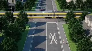 Il passaggio a livello con barriere