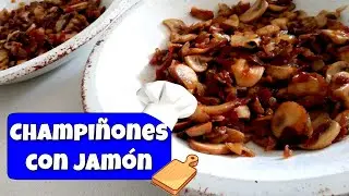 Champiñones con jamón