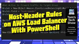 Host Header rules on AWS Load Balancer using PowerShell
