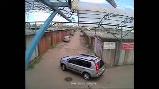 Пример наружного видеонаблюдение - гаражный кооператив