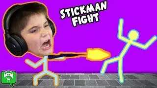 HobbyPig Plays Stickman Fight PC Game HobbyKidsGaming