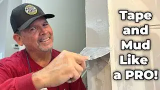 How To TAPE and MUD Your DRYWALL! PRO Tips for Beginners!!