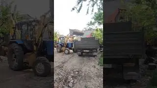 Газ 53.Погрузка песка!