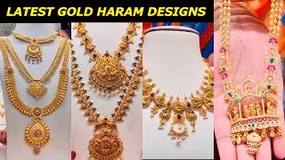 Lalitha Jewellery Latest Gold Necklace & Haram Designs | Bridal Haram | Mango Haram | Kasu Haram |