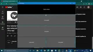 Splitter in kivy | app development tutorial for beginners in Hindi | python framework