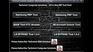 Samsung FRP Tool | Mi Account Unlock Tool | AIO FRP Tool Pack
