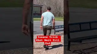 Crazy Football Trick Shot Into Basketball Hoop 