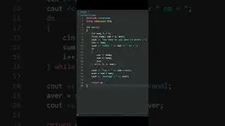 c++ program to find sum and average of n numbers using do while loop @PWOShivam  #shorts