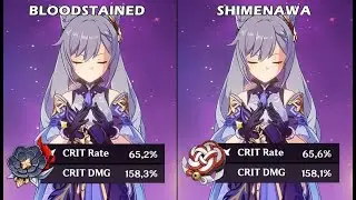 Keqing - Bloodstained Chivalry vs Shimenawa Reminiscence - Physical Comparison