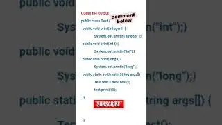 #3 Guess the Output #interviewquestions #java