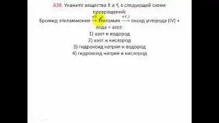Тесты по химии. Схема превращений. А38 ЦТ 2009