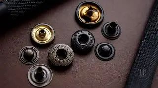 High-quality snap button for leathercraft. Prym, Fiocchi, YKK. How to install an Alfa button?