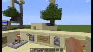 Завод дерева в Minecraft с модами Buid craft и Red power