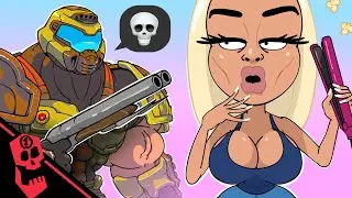 Doom Guy vs NPC Girl