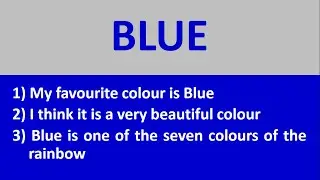 10 Lines on My Favourite Colour is Blue | 10 Lines on Blue Colour