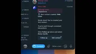 Add Telegram @Contacts manually