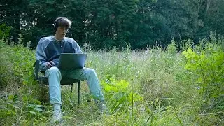 Flipping a sample into a HARD beat outside in nature