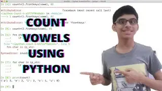 How to count vowels using python - Python Tutorial