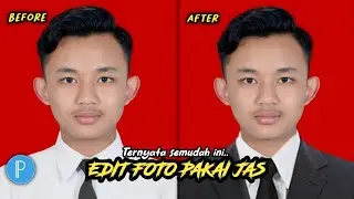 Cara Edit Pas Foto Memakai Jas Dengan Aplikasi PixelLab