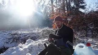Bushcrafting bei Kälte & Schnee |Tag 2/3 | unerwartete Herausforderungen | Wasserknappheit