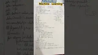 Machine learning // diabetic #python #coding #computerscience #datascience #motivation #trending