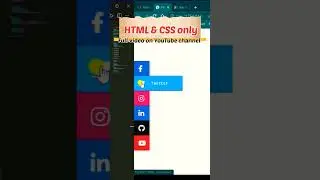 Creating a Fixed/Sticky Social Media Sidebar Widget using HTML & CSS || 