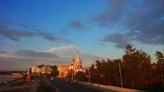 Иркутск, Нижняя Набережная. Закат.