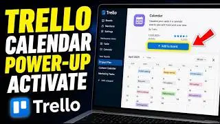How to activate Trello calendar power-up for better planning - Beginner Guide