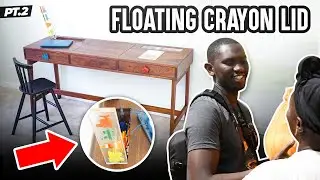 Configurable Kids to Adult Desk #rocklerdeskchallenge || How to Build || Walnut, Epoxy and Crayon