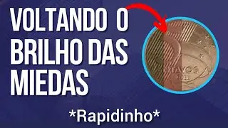 Voltando o brilho original da moeda de cobre