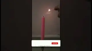 Lighting a candle with it's smoke