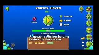 5 демонов с секрет веем в Geometry Dash (GD)