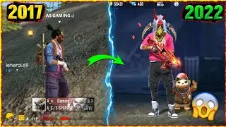 FREE FIRE PLAYERS 2017 VS 2022 | 
