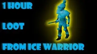 Runescape Loot from 1 hour of killing Ice Warrior