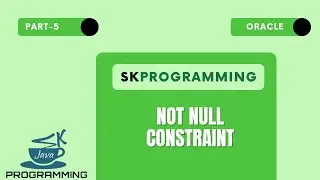 How do you use not null constraint 