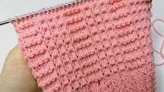 💥💥Universal knitting pattern from knit and purl loops 💥💥 Simple pattern for beginners