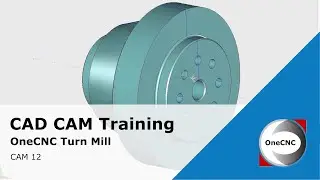 Drilling Operations with Subspindle Tool Path in OneCNC Lathe Expert - CAM Training 12
