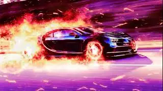 Bugatti Chiron Ghost Rider Art