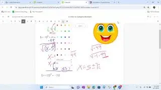 Solving Vertex Form Quadratics With Imaginary Numbers