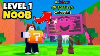 Starting Over as NOOB with OP SECRET in KICK a LUCKY BLOCK Roblox